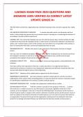 LLW2601 EXAM PACK 2023 QUESTIONS AND ANSWERS 100&percnt; VERIFIED AS CORRECT LATEST UPDATE GRADE A&plus;