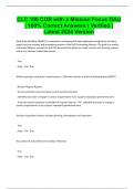 CLC 106 COR with a Mission Focus DAU &vert; 100&percnt; Correct Answers &vert; Verified &vert; Latest 2024 Version