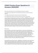 COKO Practice Exam Questions & Answers 2024&sol;2025