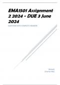 EMA1501 Assignment 2 2024 - DUE 3 June 2024