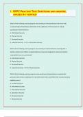 SFPC PRACTICE TEST QUESTIONS AND ANSWERS&comma; GRADED A&plus;&sol; VERIFIED&sol;