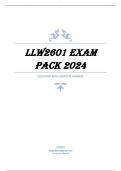 LLW2601 EXAM PACK 2024
