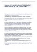 SNCOA JNT-301S THE AIR FORCE JOINT OPERATIONS &lpar;Q & A&rpar; GRADED A&plus;
