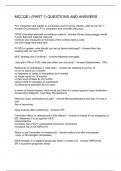 MCCQE I &lpar;PART 1&rpar; QUESTIONS AND ANSWERS