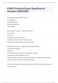COKO Practice Exam Questions & Answers 2024&sol;2025