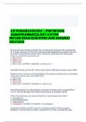 ATI PHARMACOLOGY – FNP RETAKE  EXAM/PHARMACOLOGY ATI FNP RETAKE EXAM QUESTIONS AND ANSWERS  20242025