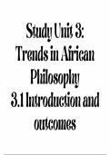 African Philosophy PLS1502 Unit 3,4,5 