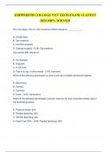 ASHWORTH COLLEGE VET TECH EXAM 1 LATEST 2024 100&percnt; SOLVED