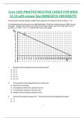 Econ 1101 PRACTICE MULTIPLE CHOICE FOR WEEK  11-15 with answer key (MINESOTA UNIVERSITY)