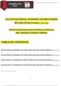 2023 RN Maternal Newborn ATI Proctored Retake Exam (4 Different Latest Version) With NGN Questions And Answers, Rationales, 100% Verified Newest Version / A+ Grade