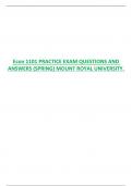 Econ 1101 PRACTICE EXAM QUESTIONS AND  ANSWERS &lpar;SPRING&rpar; MOUNT ROYAL UNIVERSITY