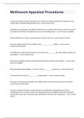 McKissock Appraisal Procedures Question and answers rated A+ 