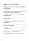Legal Block&lowbar; C&period;L&period;E&period;E&period;T&period; Exam&period;