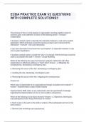ECBA PRACTICE EXAM V2 QUESTIONS WITH COMPLETE SOLUTIONS&excl;&excl;