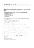 NURB 390 Exam &num;1 with 100&percnt; Correct Answers