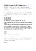 FIN 4604 exam 2 all MC questions with 100&percnt; Correct Answers