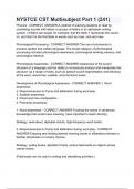 NYSTCE CST Multisubject Part 1 &lpar;241&rpar;