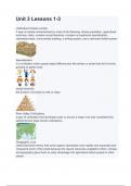 Unit 3 Lessons 1-3 with 100&percnt; Correct Answers
