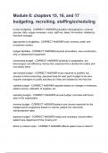 Module 8&lowbar; chapters 15&comma; 16&comma; and 17 budgeting&comma; recruiting&comma; staffing&lowbar;scheduling