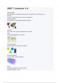UNIT 1 Lessons 1-4 with 100&percnt; Correct Answers