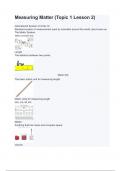 Measuring Matter &lpar;Topic 1 Lesson 2&rpar;