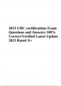 UHC certifications Exam Questions and Answers 100% Correct/Verified Latest Update 2023 Rated A+