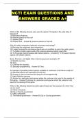 NCTI EXAM QUESTIONS AND ANSWERS GRADED A+
