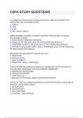 CSFA STUDY QUESTIONS&period;