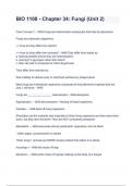 BIO 1108 - Chapter 34&lowbar; Fungi &lpar;Unit 2&rpar;&period;