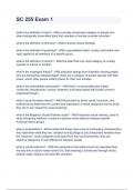 SC 255 Exam 1