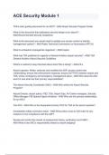 ACE Security Module 1