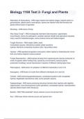 Biology 1108 Test 2- Fungi and Plants&period;