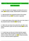 WGU C790 Pre Assessment  Questions and Answers 2024 &sol; 2025 &vert; 100&percnt; Verified Answers