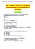 G2 Practice Exam Set Solution  Questions And Revised Correct  Answers PASSED!!
