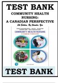 TEST BANK COMMUNITY HEALTH NURSING: A CANADIAN PERSPECTIVE 5th Edition, By Stamler, Yiu TEST