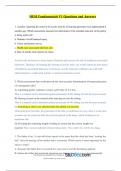 HESI Fundamentals V1 Questions and Answers