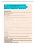 WV Life Insurance Laws and Rules QUESTIONS WITH COMPLETE 100&percnt; VERIFIED SOLUTIONS 2024&sol;2025