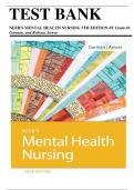Test Bank for  Neeb's Mental Health Nursing, 5th Edition (Gorman, 2019), Chapter 1-22 | All Chapters