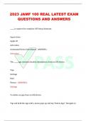 JAMF 100 Exam Study Guide  | 120 Questions with 100% Correct Answers | Updated & Verified