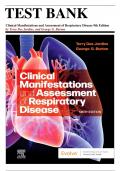 Test Bank for Clinical Manifestations and Assessment of Respiratory Disease, 9th Edition (Des Jardins, 2024), Chapter 1-45 | All Chapters