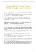 Concrete Flatwork Tech and Flatwork Finisher Exam Questions And Answers
