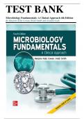 Test Bank for Microbiology Fundamentals-A Clinical Approach, 4th Edition (Cowan, 2022), Chapter 1-22 | All Chapters