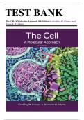 Test Bank for The Cell: A Molecular Approach, 9th Edition (Cooper, 2023), Chapter 1-19 | All Chapters