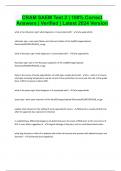 CRAM SAEM Test 2 &vert; 100&percnt; Correct Answers &vert; Verified &vert; Latest 2024 Version