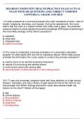 2024 HESI COMMUNITY HEALTH PRACTICE EXAM &sol;ACTUAL EXAM WITH 100 QUESTIONS AND CORRECT VERIFIED ANSWERS&sol;A&plus; GRADE ASSURED
