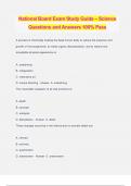 National Board Exam Study Guide &ndash; Science Questions and Answers 100&percnt; Pass