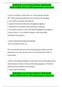 NURSING 412 ATI MATERNAL NEWBORN PROCTORED 2022&sol;2023 Questions & Answers