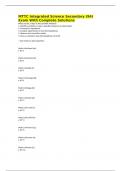 MTTC Integrated Science Secondary &lpar;94&rpar; Exam With Complete Solutions 