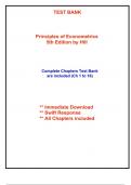 Test Bank for Principles of Econometrics, 5th Edition Hill (All Chapters included)