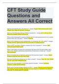 CFT Study Guide Questions and Answers All Correct